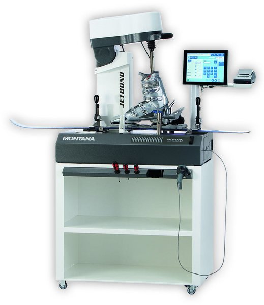 Ski service binding measurement Jetbond ST mobile front view 2