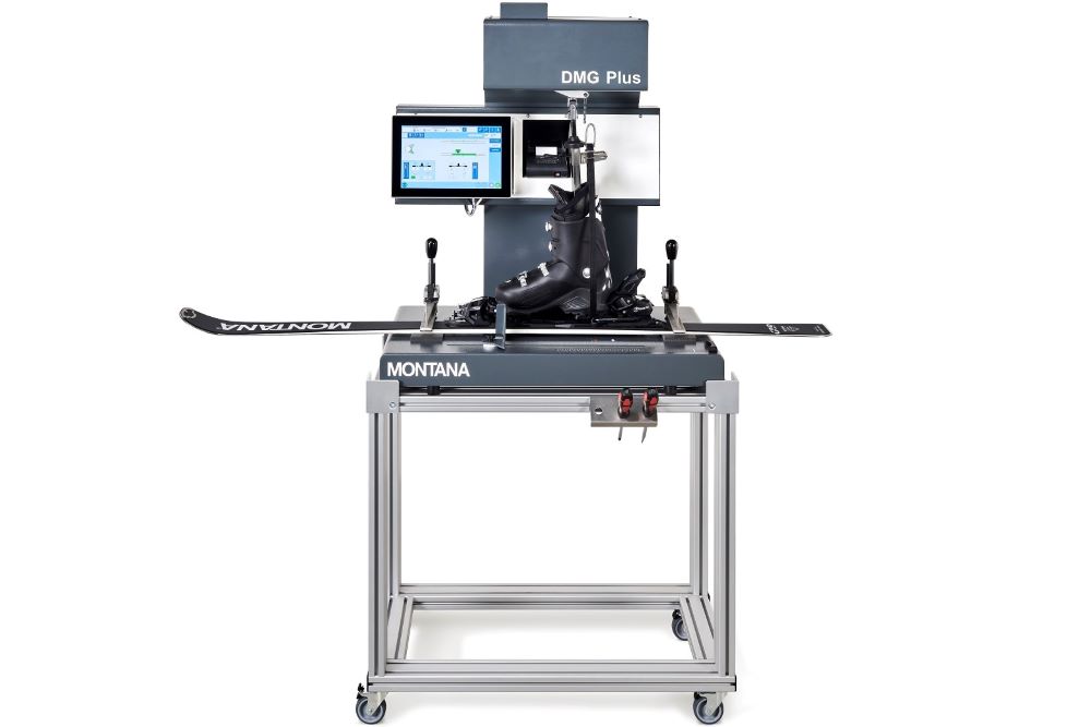 Service des skis Mesure des fixations DMG PLUS mobile Vue de face