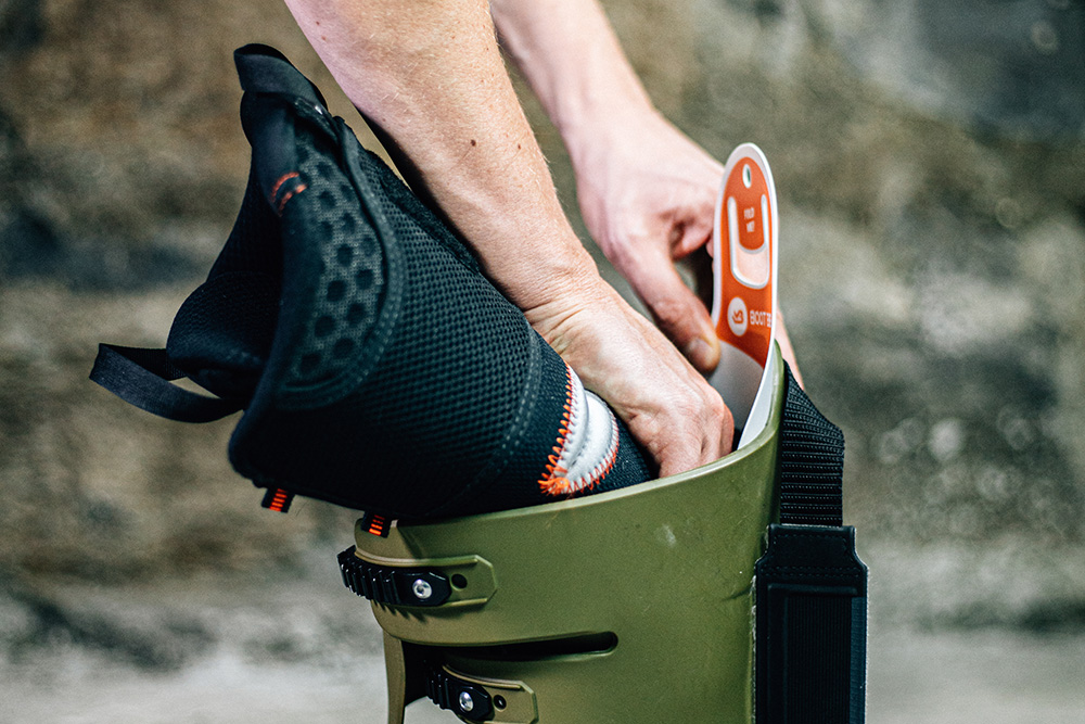 Skiverhuur en opslag BOOT BIB close-up